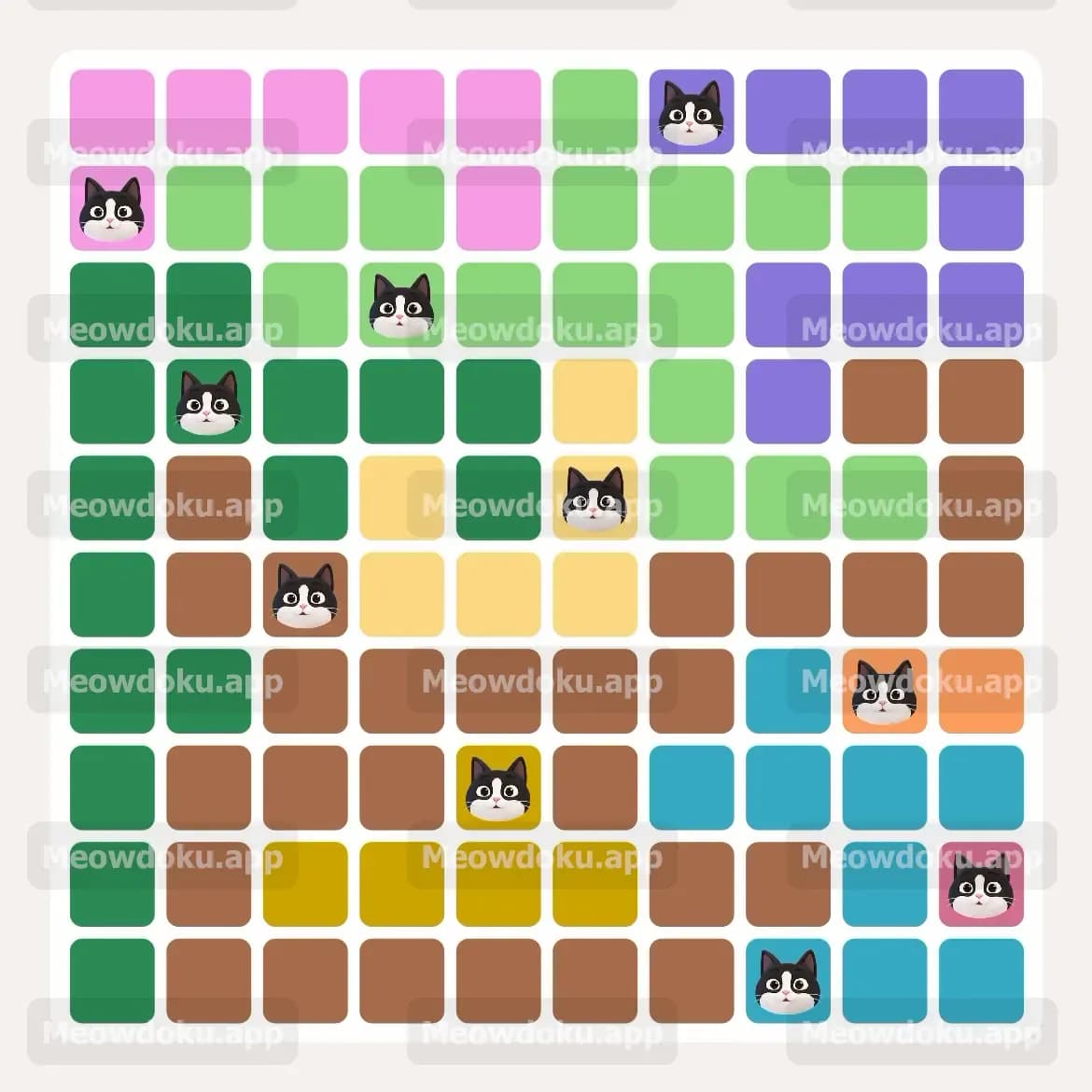 Meowdoku Level 130 Screenshot