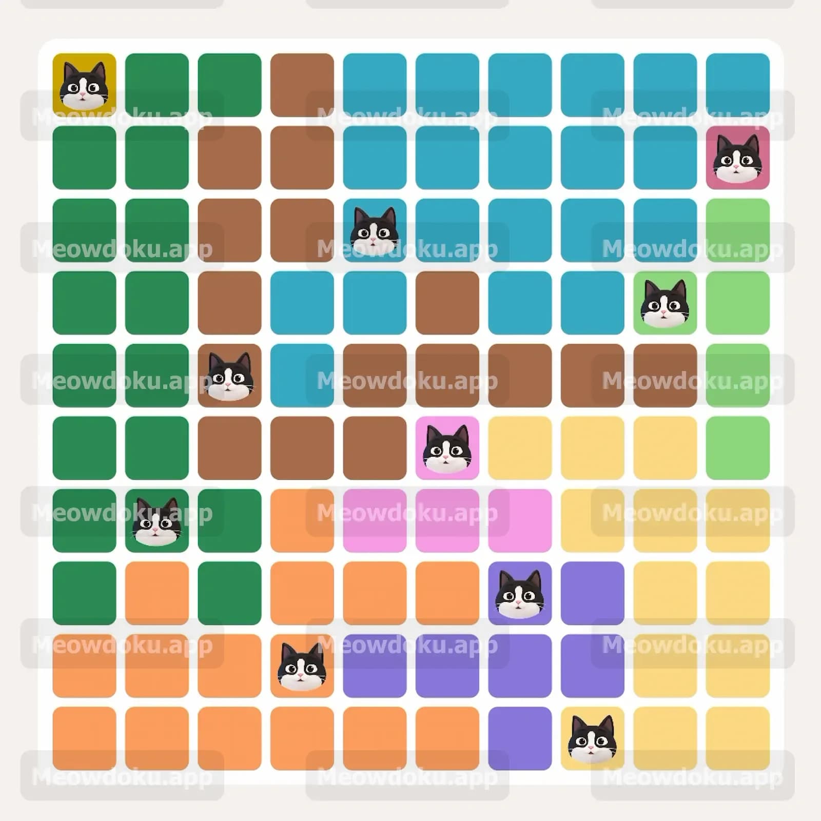 Meowdoku Level 300 Answer, Cheat & Solution