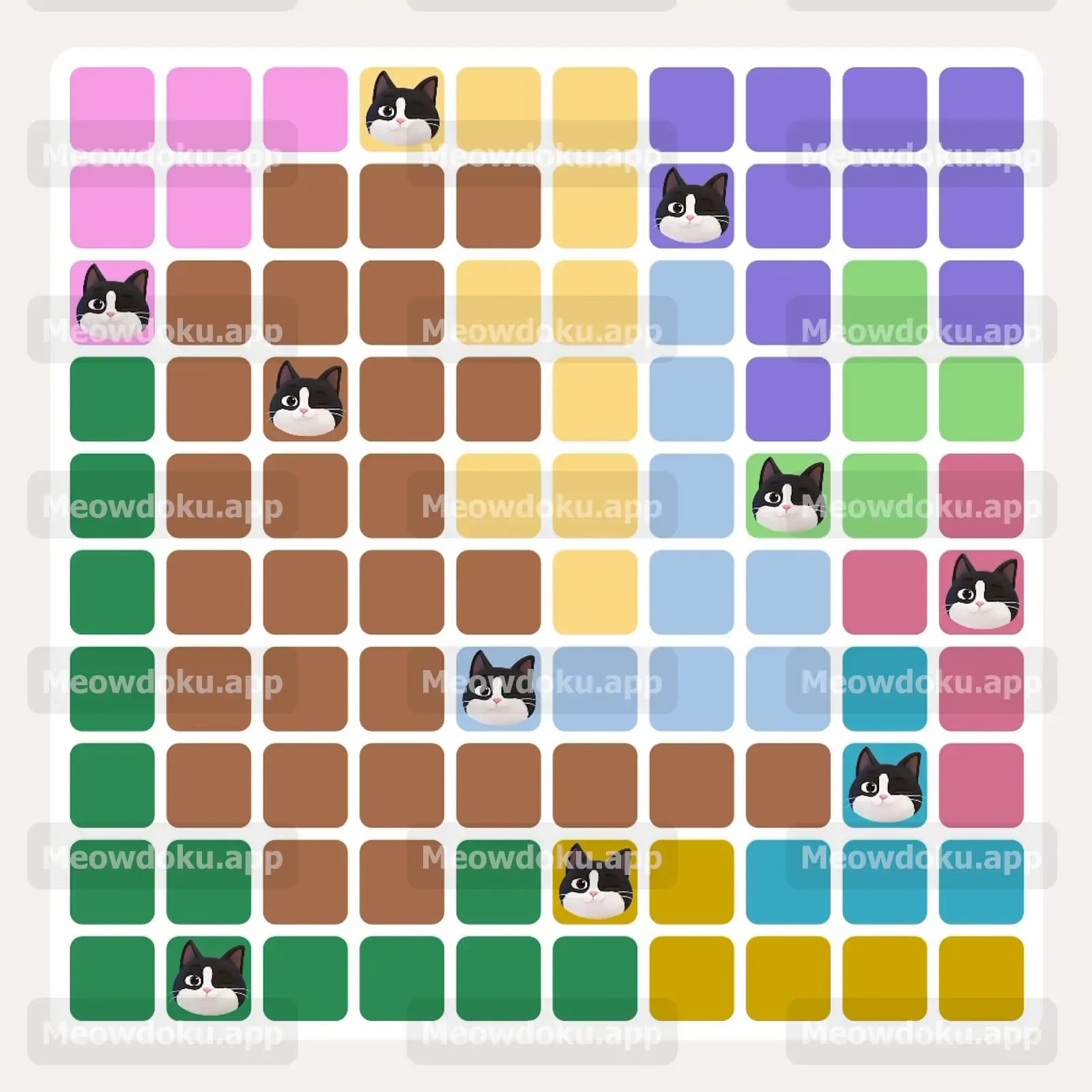 Meowdoku Level 242 Answer, Cheat & Solution