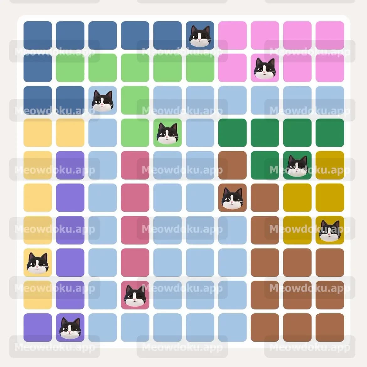 Meowdoku Level 168 Screenshot