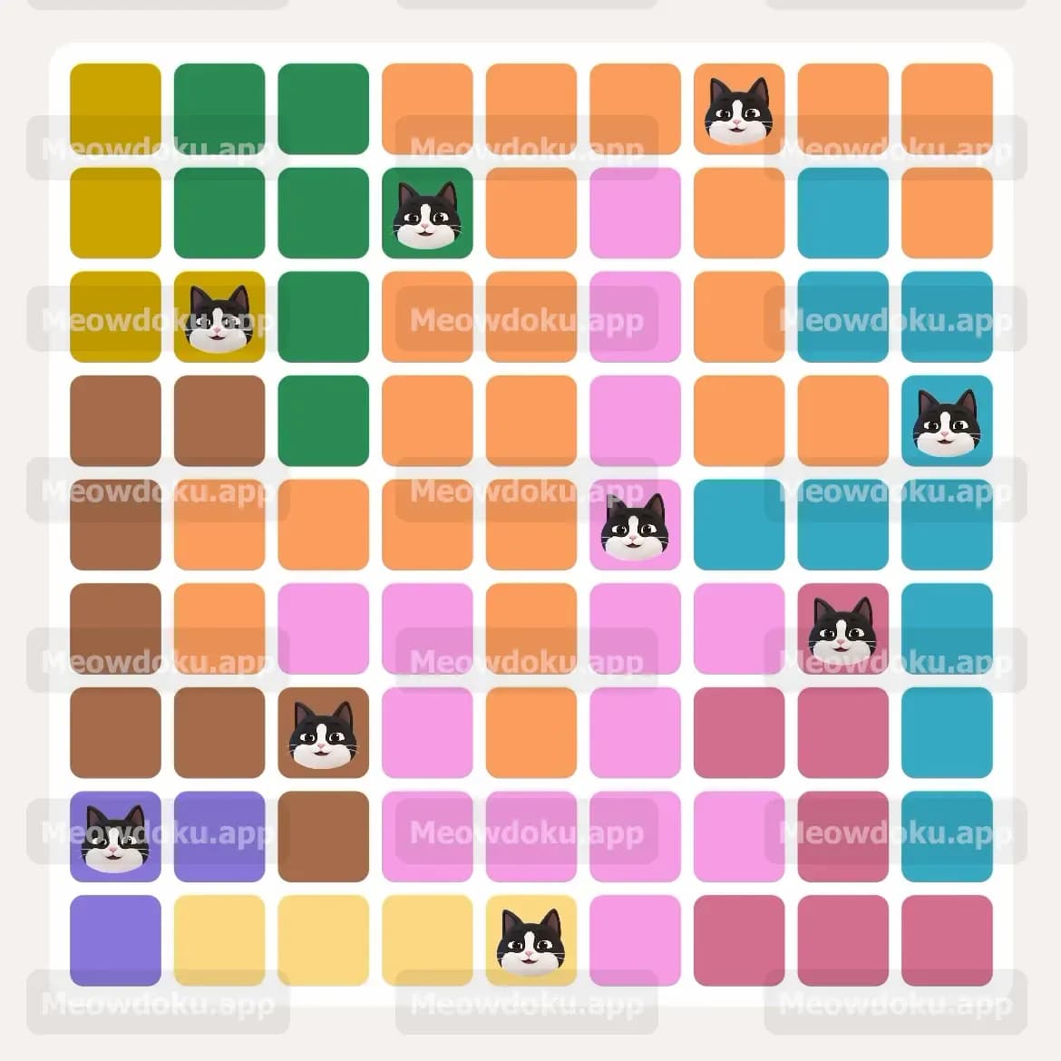 Meowdoku Level 197 Screenshot