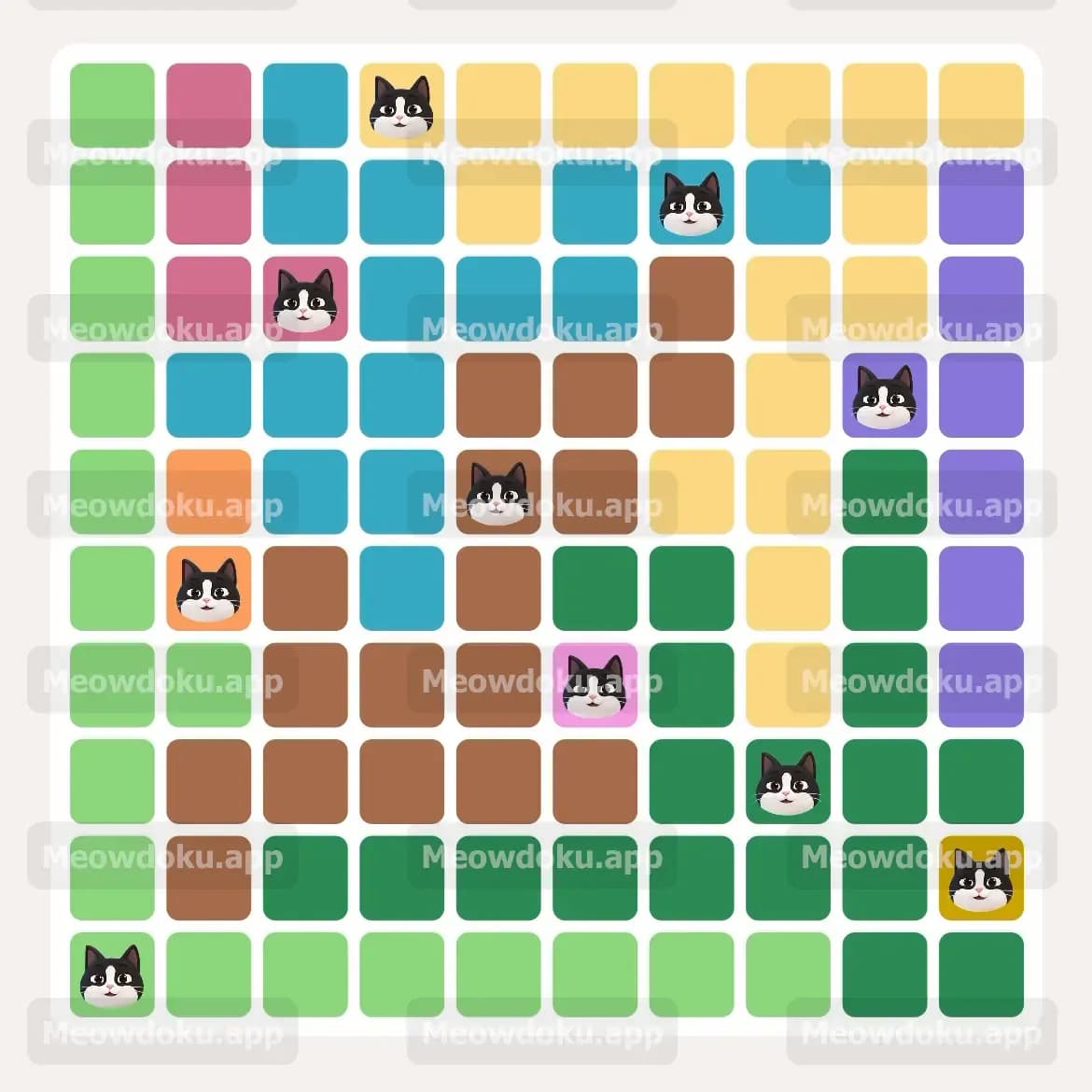 Meowdoku Level 198 Screenshot