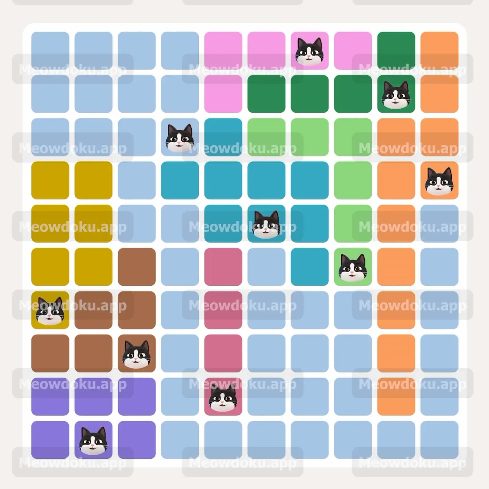 Meowdoku Level 262 Screenshot