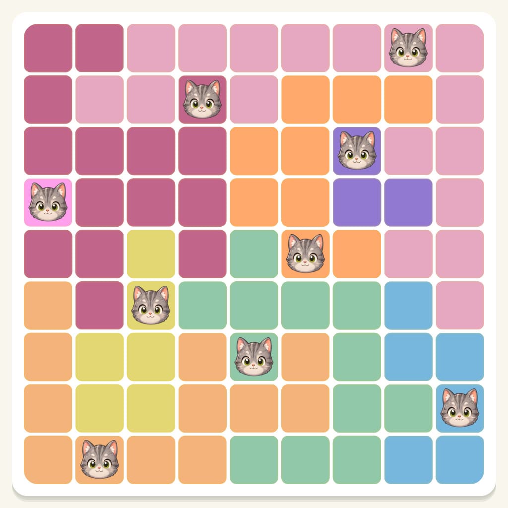 Meowdoku Level 624 Answer, Cheat & Solution