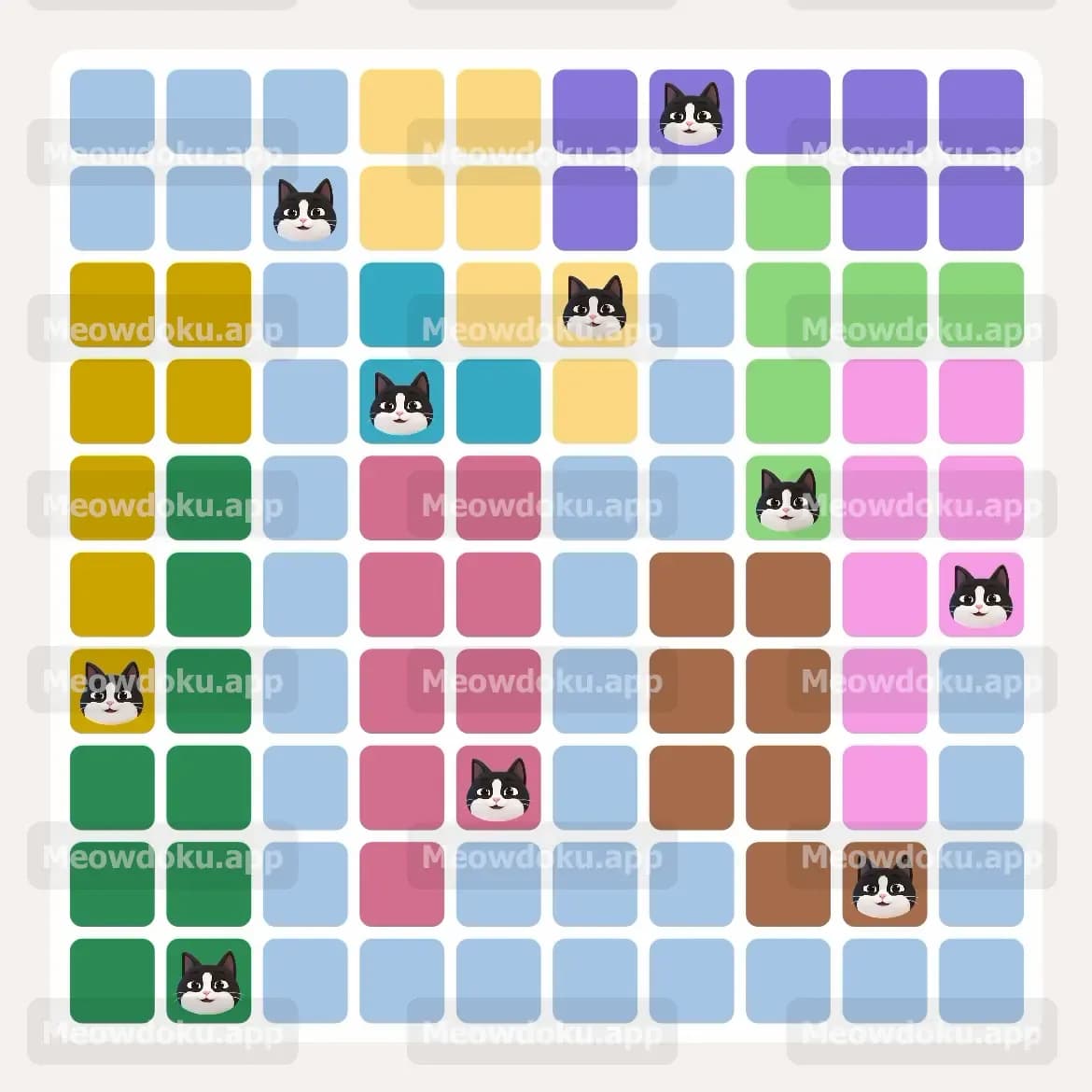 Meowdoku Level 116 Screenshot