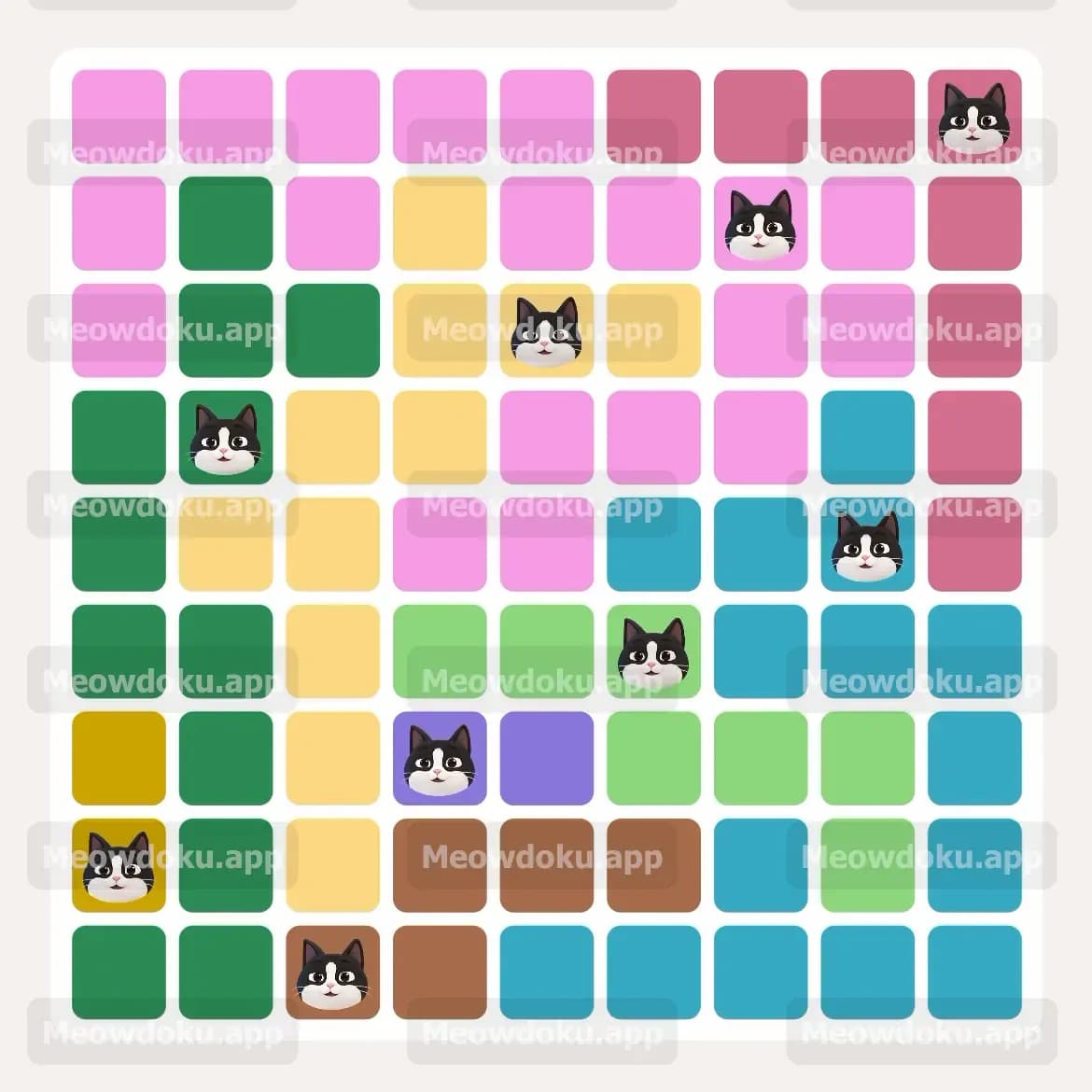 Meowdoku Level 67 Screenshot