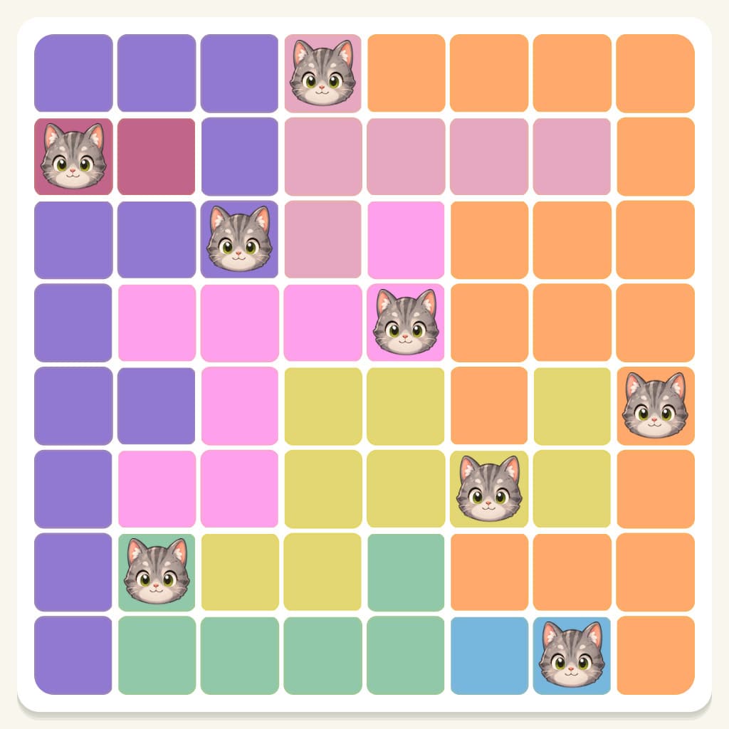 Meowdoku Level 497 Answer, Cheat & Solution