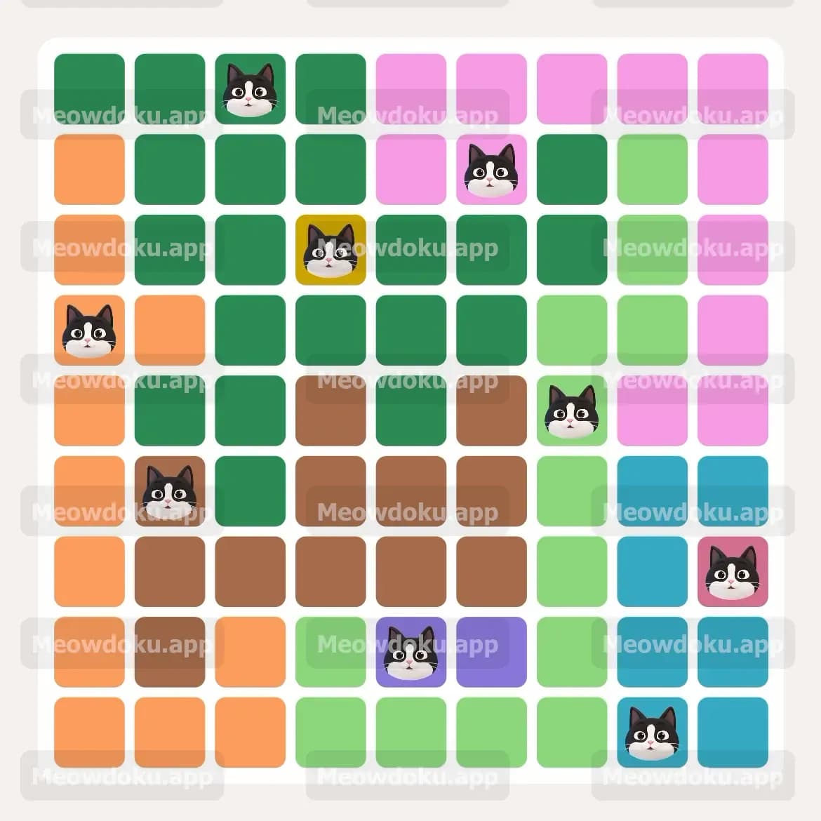 Meowdoku Level 97 Screenshot