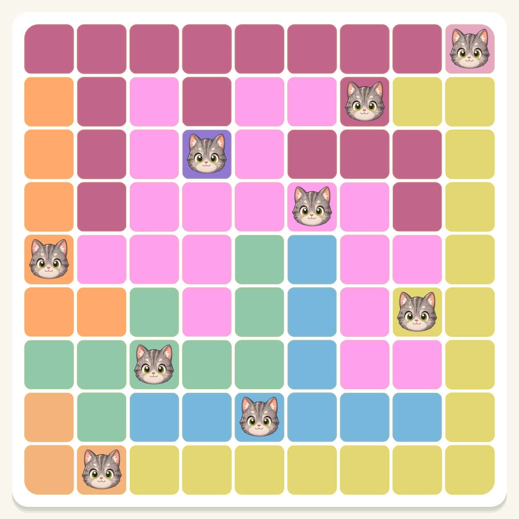Meowdoku Level 444 Answer, Cheat & Solution