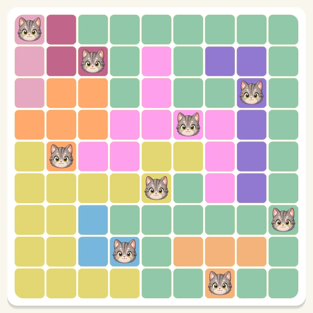Meowdoku Level 744 Answer, Cheat & Solution