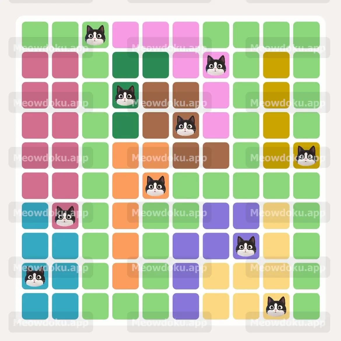 Meowdoku Level 119 Screenshot