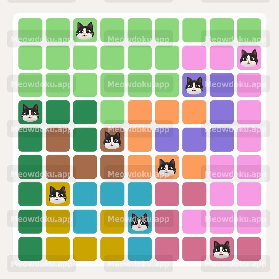 Meowdoku Level 104 Screenshot