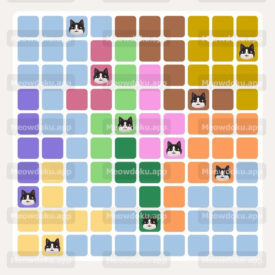 Meowdoku Level 205 Screenshot