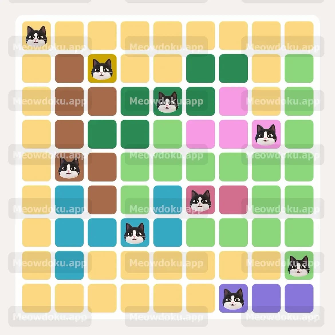 Meowdoku Level 47 Screenshot