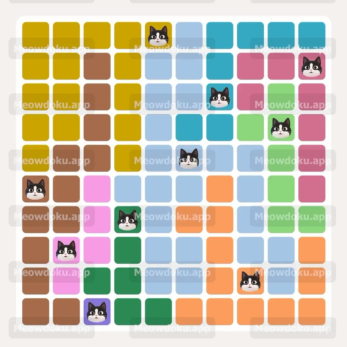 Meowdoku Level 140 Screenshot
