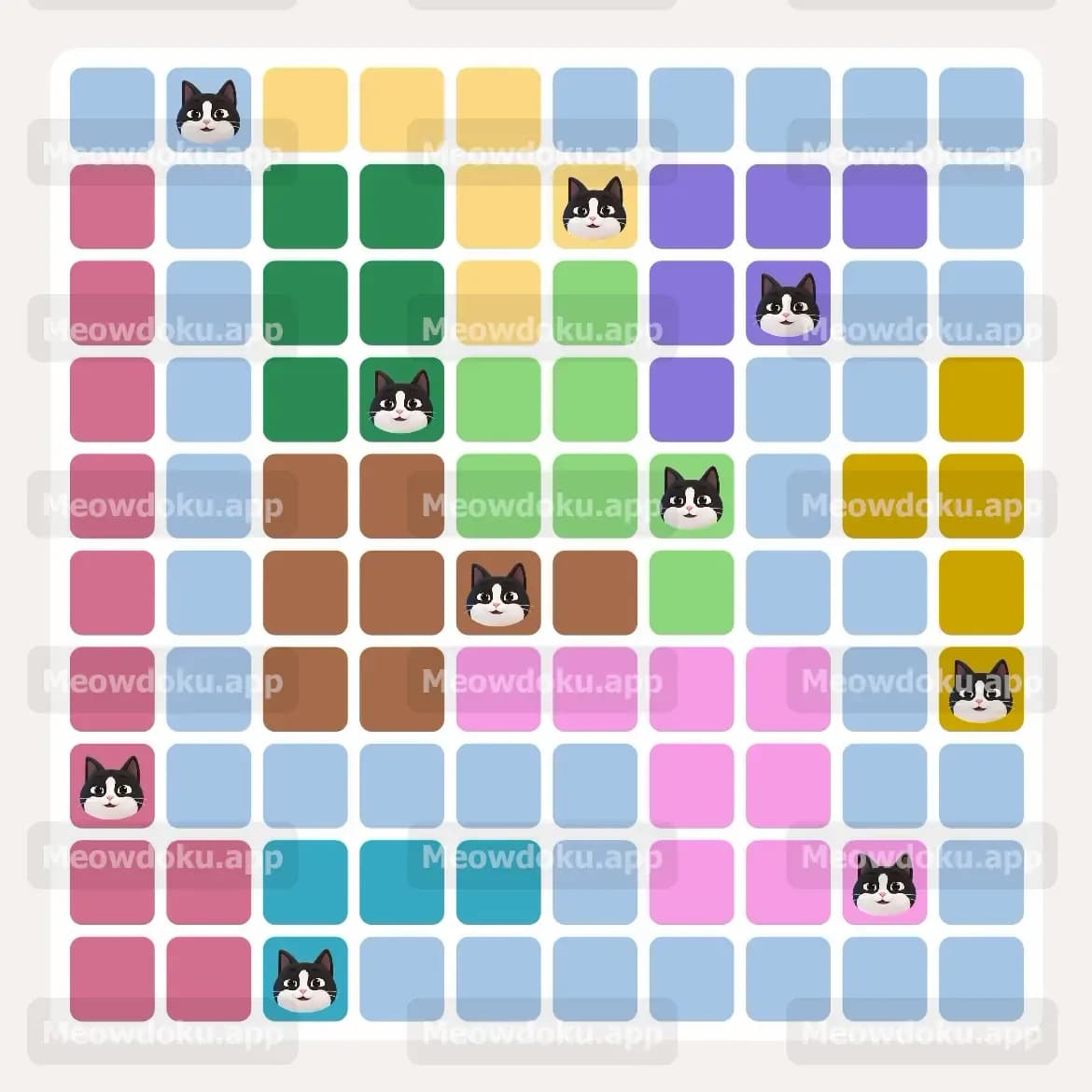 Meowdoku Level 86 Screenshot
