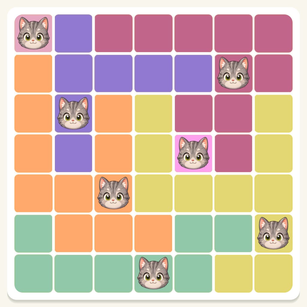 Meowdoku Level 52 Answer, Cheat & Solution