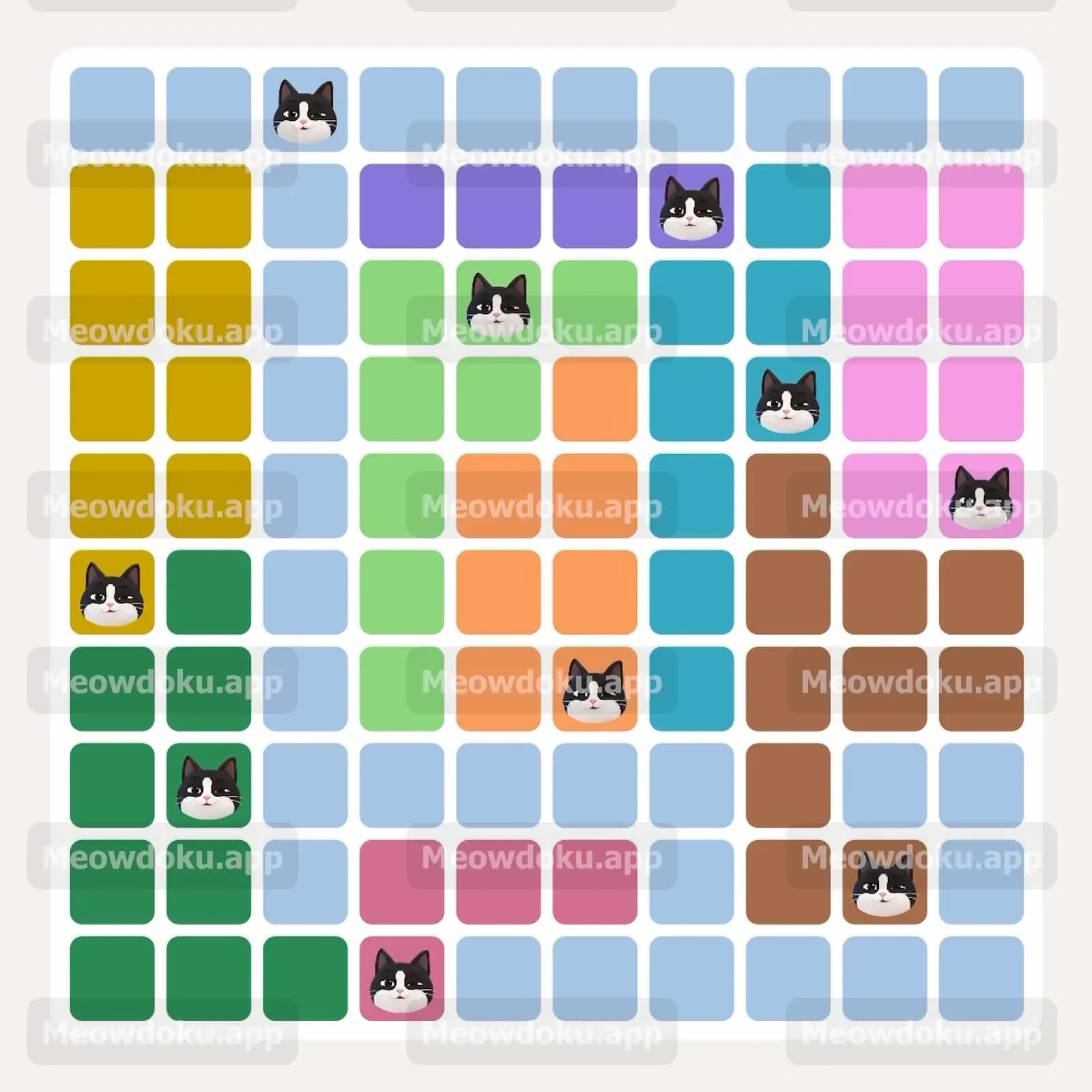 Meowdoku Level 222 Screenshot