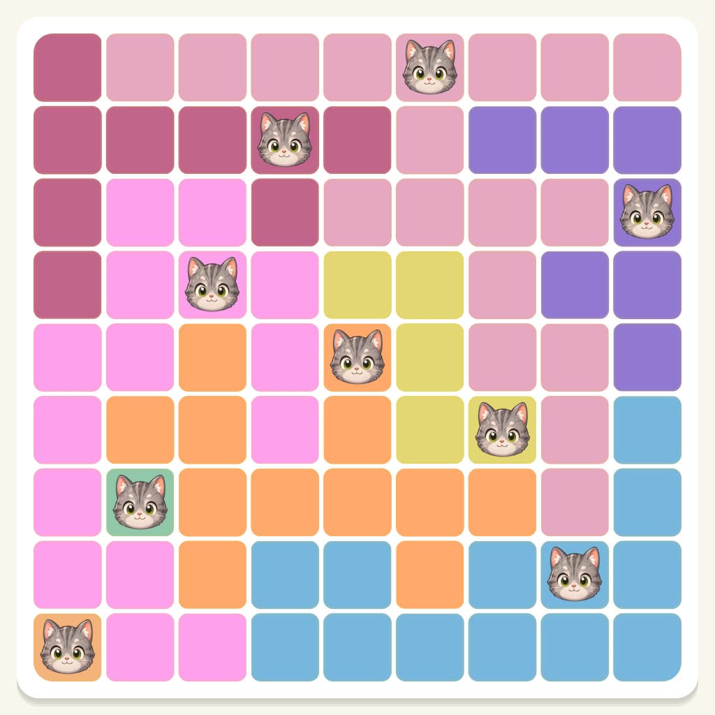 Meowdoku Level 134 Answer, Cheat & Solution