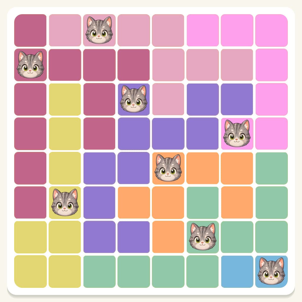 Meowdoku Level 547 Answer, Cheat & Solution