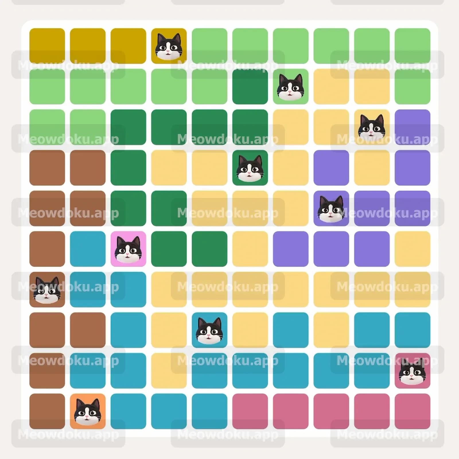 Meowdoku Level 243 Answer, Cheat & Solution