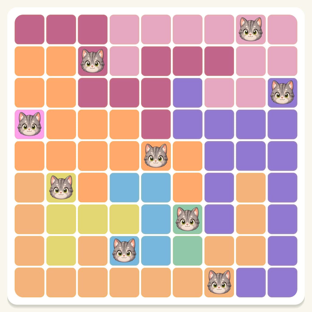 Meowdoku Level 594 Answer, Cheat & Solution